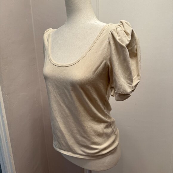 Reformation Francis Knit Top in Ivory Size L - Picture 2 of 4